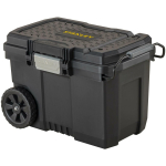 Stanley 52L Mobiilne T&ouml;&ouml; Karp STST33090-1, 52l, 40kg, IP43, eemaldatav tray, V-groove, tekstuuriga k&auml;epide, 7-tollised rattad