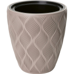 Form Plastic Lillepott Flow 4365749, 40cm, 36l, pruun, &uuml;mmargune, siseruumide taimed, v&auml;listingimustes taimed