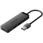 Vention USB keskpunkt CHLBD, 1xUSB-C, 4xUSB 3.0, must, 0.04kg