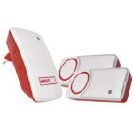 Emos Juhtmeta uksekell P5750.2T, 1 tk, 2 nuppu, 150 m, 10 meloodiat, IP44, 95 dB, self-learning