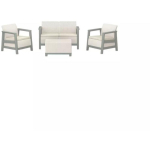Keter Aia m&ouml;&ouml;bli komplekt Scandi Linea 2 Seater Set 29214644ECP, 34kg, 120cm x 80cm x 59cm, 2 tooli, diivan, laud