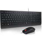 Lenovo Essential Wired Combo Keyboard and Mouse | Keyboard and Mouse Set | Wired | Mouse included | Nordic | Black