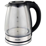 Adler Elektriline veekeetja MS 1307, 1.8 L, 1500 W, 220-240 V, 50-60 Hz, roostevaba teras, klaas, automaatne v&auml;ljal&uuml;litus