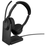 Jabra Evolve2 55 Link380c MS Stereo Seis, 30m, Stereo, 1xUSB Type C, 130g, m&uuml;ra v&auml;hendamine, Microsoft Teams
