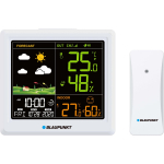 Blaupunkt Ilmajaam WS25WH, V&auml;rviline LCD, &auml;ratus, kell, 5V 1200mA adapter, 2xAA patareid