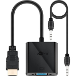 Goobay HDMI/VGA adapter 68793, 1xHDMI male, 1xVGA female, 1x3.5mm audio, 1xMicro-USB, 1920x1080