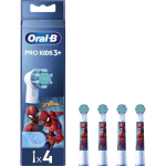 Oral-B Varuotsikute vahetatavad pead EB10 4 refill Spiderman, 4 pead, lastele, pehmed harjased, mini suurus, mitmev&auml;rviline