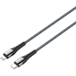 Colorway USB-C kaabel - Apple Lightning CW-CBPDCL033-GR, 1m, 3A, kiire laadimine, nailon, takerdumatu