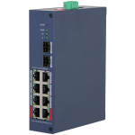 Dahua hallatav l&uuml;liti CHS4210-8GT-110, 8xRJ-45 Gigabit, 20 Gbit/s, PoE, IP30, DIN riba, 48-57 V
