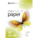 ColorWay PrintPro fotopaber PME190100A3, A3, 190 g/m&sup2;, 100 lehte, matt, tindiprinterile