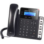 Grandstream GXP1628 VoIP telefon, 2 SIP kontot, 2x Gigabit PoE, HD heli, 132x48 LCD, 8 BLF klahvi, 3 XML klahvi, EHS, 500 kontakti