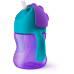 Philips Avent SCF796/02, &otilde;ppetops k&otilde;rrega, 200 ml, 9m+, lilla, lekkekindel, ergonoomilised k&auml;epidemed