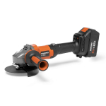 Aku nurkabrussi DAEWOO DAG 2521Li SET, 21V, 125mm, 3200/7500 p/min, 2,3kg. Aku ja laadija komplektis.