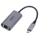 Dahua TC31 USB-C RJ45 adapter, 1 RJ45 port, 1 USB-C port, 1000 Mbps, metallkorpus
