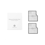 Roborock 8.02.0398 HEPA tolmufilter 2 tk Peen tolmu p&uuml;&uuml;dmine H&uuml;gieeniline filtratsioon Lihtne vahetus Pabermaterjal Valge