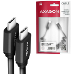CABLE USB-C TO USB-C 1.1M 60W/TWISTER BLK BUCM-CM20TB AXAGON