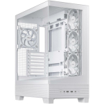 Asus PC korpus A31 PLUS TG ARGB WHITE, Midi Tower, Valge, 3x 120 mm k&uuml;lgventilaatorit, 1x 120 mm tagaventilaator, 2x 3.5" pesa