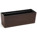Lamela R&otilde;du istutus 9836253, 56 cm, 19 cm, &Oslash; 56 cm, pruun, plastmass, ristk&uuml;lik, mudel: Begonia Rattan
