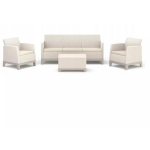 Keter Aia m&ouml;&ouml;bli komplekt Scandi Forma 3 Seater Set 29214710ECO, 2xTool 67,7x77,5x68cm, Laua 51,6x40,0x74,7cm, Diivan 180,2x77