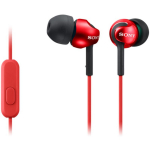 Sony k&otilde;rvaklapid MDREX110APR.CE7, 16&Omega;, 1.2m, stereo, in-ear, punased, mikrofoniga
