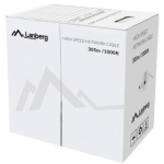 Lanberg LAN kaabel Cat.6 UTP, LCU6-12CU-0305-S, 305 m, 250 MHz, tahke s&uuml;damik, vaskjuhtmed