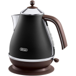 Delonghi Elektriline veekeetja KBOV2001BK, 2000 W, 1.7 L, must, roostevaba teras, 360&deg; alus, veetaseme indikaator, filter