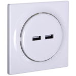 Fibaro Walli N pistik FGWU-021, 2x USB, 100-240 V, 50/60 Hz, 2.4 A, 5 V, 0-40 &deg;C, 0-90%