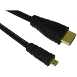 Sbox HDMI-MICRO/R HDMI, 2m, 4K x 2K, 30fps, 10,2Gbit/s, 24K kullatud pistikud, Ethernet, ARC, CEC