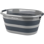 Russell Hobbs Kokkuvolditav pesukorv LA053879GRYF1EU7, 27L, 62.5cm, 45cm, 28cm, plastmass, must/hall