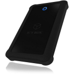 Raidsonic ICY BOX V&auml;line korpus IB-233U3-B, SATA 6Gb/s, USB 3.0, 1x2.5" HDD/SSD, silikoonist kaitsekate