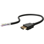 Goobay HDMI kaabel 47575, 3 m, 8K@60Hz, 4K@120Hz, HDCP 2.2, 48 Gbit/s, &uuml;mmargune, must