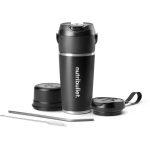 Nutribullet Kokteilisegisti NBP016B, 0.59 L, 11 W, roostevaba teras, juhtmevaba, 1 anum, 1 tera