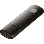D-Link DWA-182 traadita AC1200 kahetasandiline USB adapter, 2.4 GHz, 5 GHz, MU-MIMO, USB 3.0, 400 Mbps, 867 Mbps
