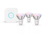 Philips Hue Essential Starter Kit E WCA 345 GU10 3kit EU, 3&times;GU10, 3W, 345lm, 2200-6500K, 16 mln v&auml;rvi, valge ja v&auml;rviline valgus
