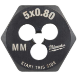 Milwaukee 4932500613 kuusnurkne keermel&otilde;ikur, M5 x 0,8 mm, 1 tk, meetriline keere, must oksiid