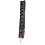 Lestar LX 810 G-A 1.M pikendusjuhe, 1.5m, 230V, 10A, 460W, 50Hz, must, siseruumi