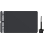 Huion Inspiroy 2L Black graafikatablett, 266.7x166.7mm, 5080lpi, 8192 taset, USB-C, 3 klahvi, 8 programmeeritavat