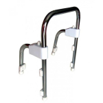 Sundo 12300 Vannitoa k&auml;sipuu, 290mm, 180mm, 6-12cm, 110kg, kroom, valge, roostevaba teras, plastik, klamber, reguleeritav