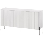 Cama Meble VERA kummut 471003, 150x40x80 cm, 3 ust, 3 riiulit, MDF, matt valge