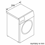 Bosch WGG254ZGPL pesumasin, 10kg, 1400RPM, 52dB, 74dB, LED-ekraan, valge