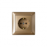 Pistik STILJ 1 pesa, kuld BYLECTRICA