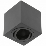 Laevalgusti AVEIRO BIS, 80x80x90mm, IP20, max 20W, must; OS-AVB8090KW1-00