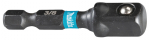 Adapteris 1/4"-3/8" x 50MM triecien skrūvgriežiem IMPACT BLACK, B-66868 MAKITA