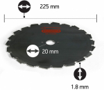 Harjaketas Oregon EIA 225/20 mm Oregon 110978