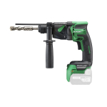 Bezvadu rotācijas āmurs SDS-Plus, HIKOKI DH18DPBW2Z, 18 V, bezsuku motors, 1.3 J trieciena enerģija, 3.4-18 mm urb&scaron;anas diametrs