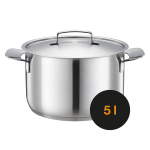 Nerūsējo&scaron;ā tērauda katls, FISKARS, 1064752, 22 cm, 5 l