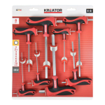 Kuuskantv&otilde;ti T-k&auml;epide - 8 tk KREATOR KRTH22005 Chrome vanadium