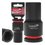 Deep impact socket Tvardy T00213-22 3/4" 22mm CR-MO