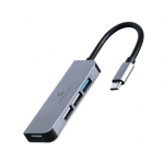 Gembird USB keskjaam UHB-CM-U3P1U2P3-01 1 x USB 3.1, 3 x USB 2.0, Windows 11 &uuml;hilduv