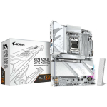 Gigabyte Emaplaat X870 A ELITE X ICE, AMD Socket AM5, 16+2+2 faasi VRM, 4*DIMM DDR5, 4*M.2, 2.5GbE LAN, Wi-Fi 7
